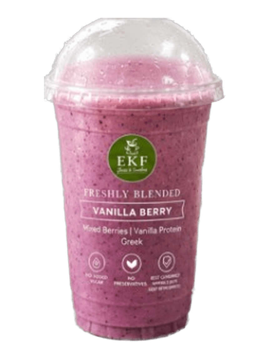 Vanilla Berry — EKF freshly blended smoothie cup