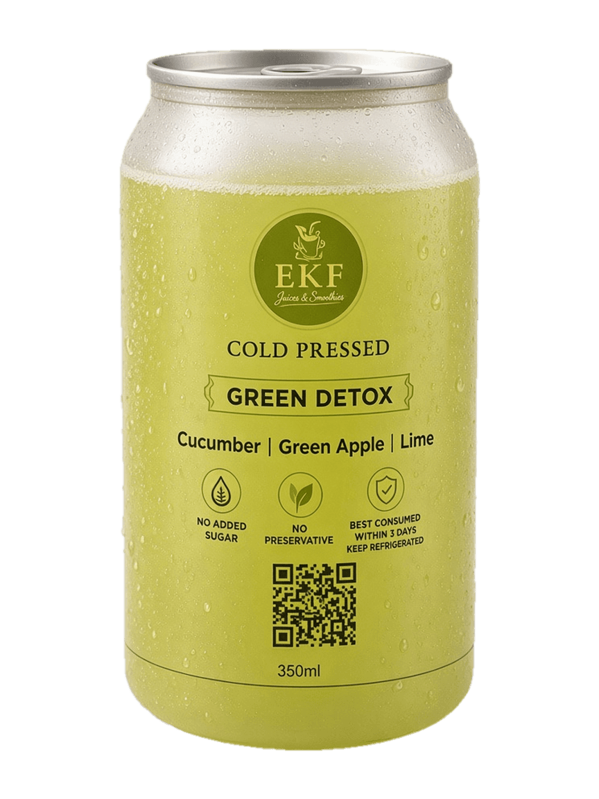 Green Detox — EKF cold pressed juice can
